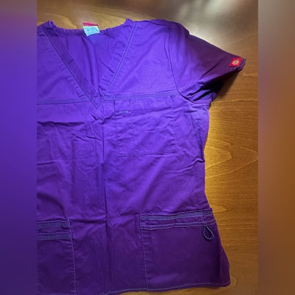 Dickies Tops - Dickies Woman’s Scrub Top - Purple Size M